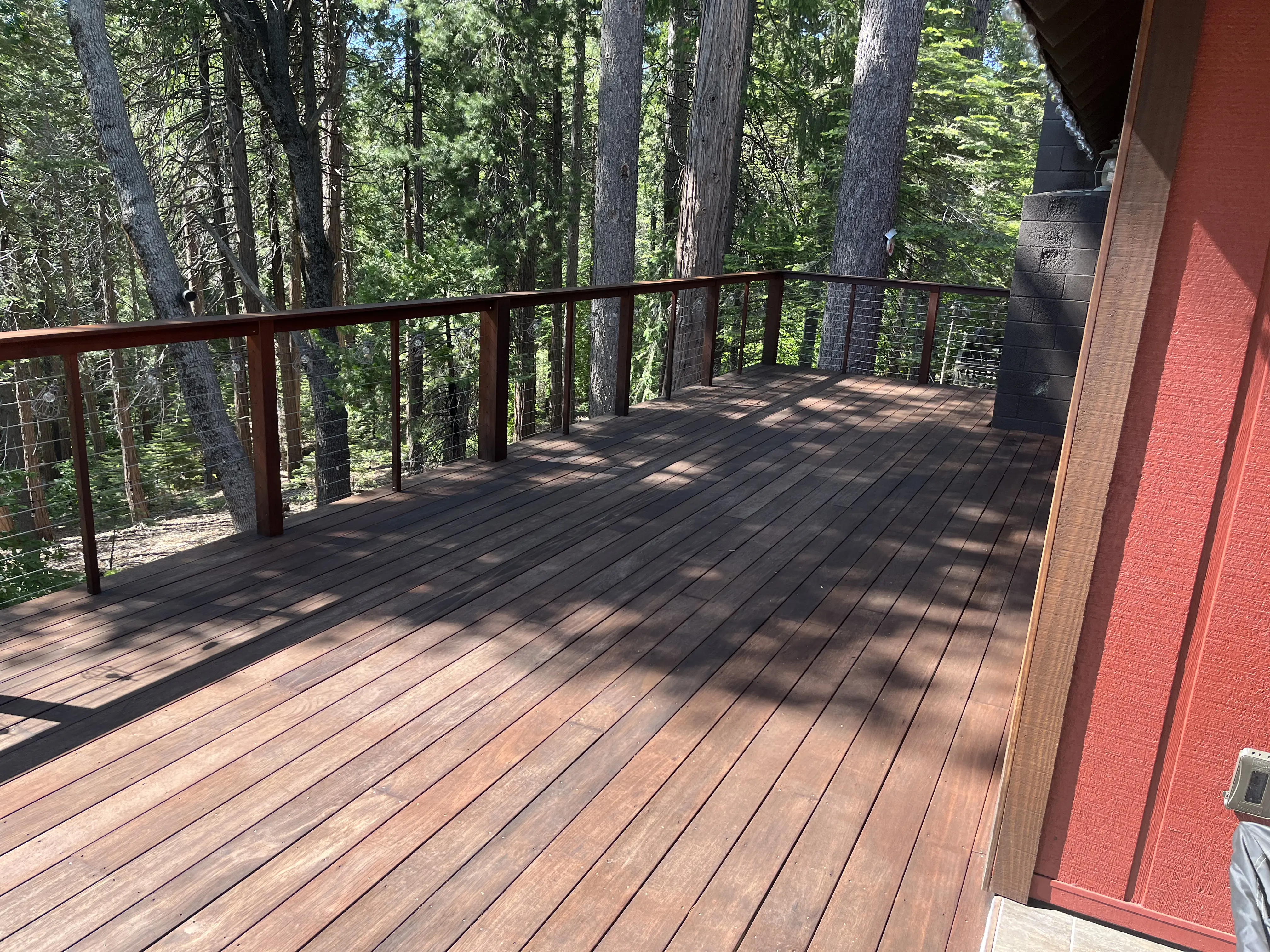 Hardwood deck