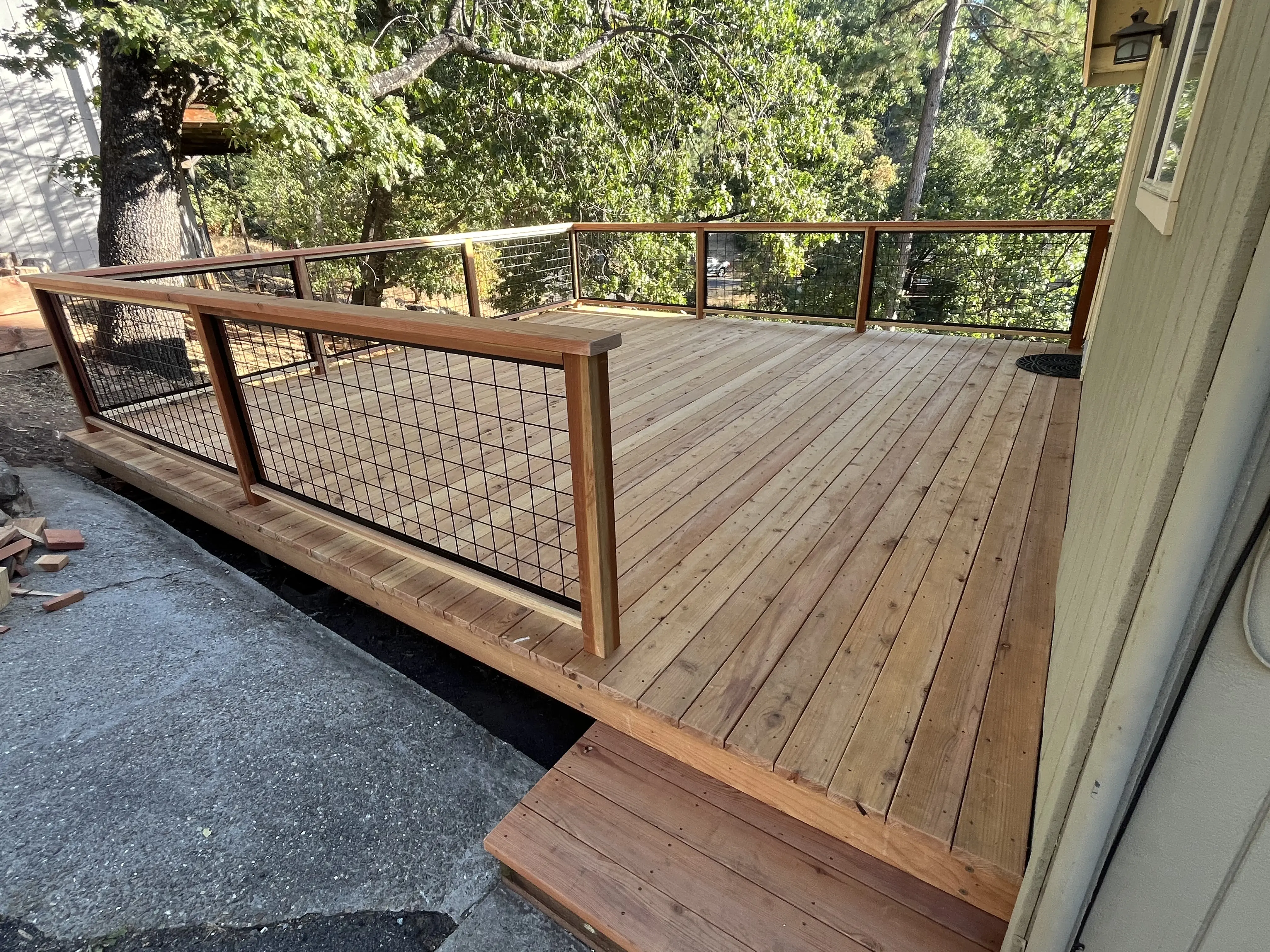 Redwood deck